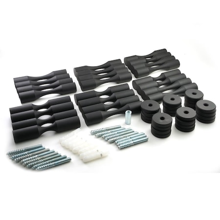 Gyford 12-Pack, Single Bottle Wine Pegs - Black WPK-S12-BL